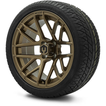 MODZ® 15" Matrix Matte Bronze Wheels & Street Tires Combo