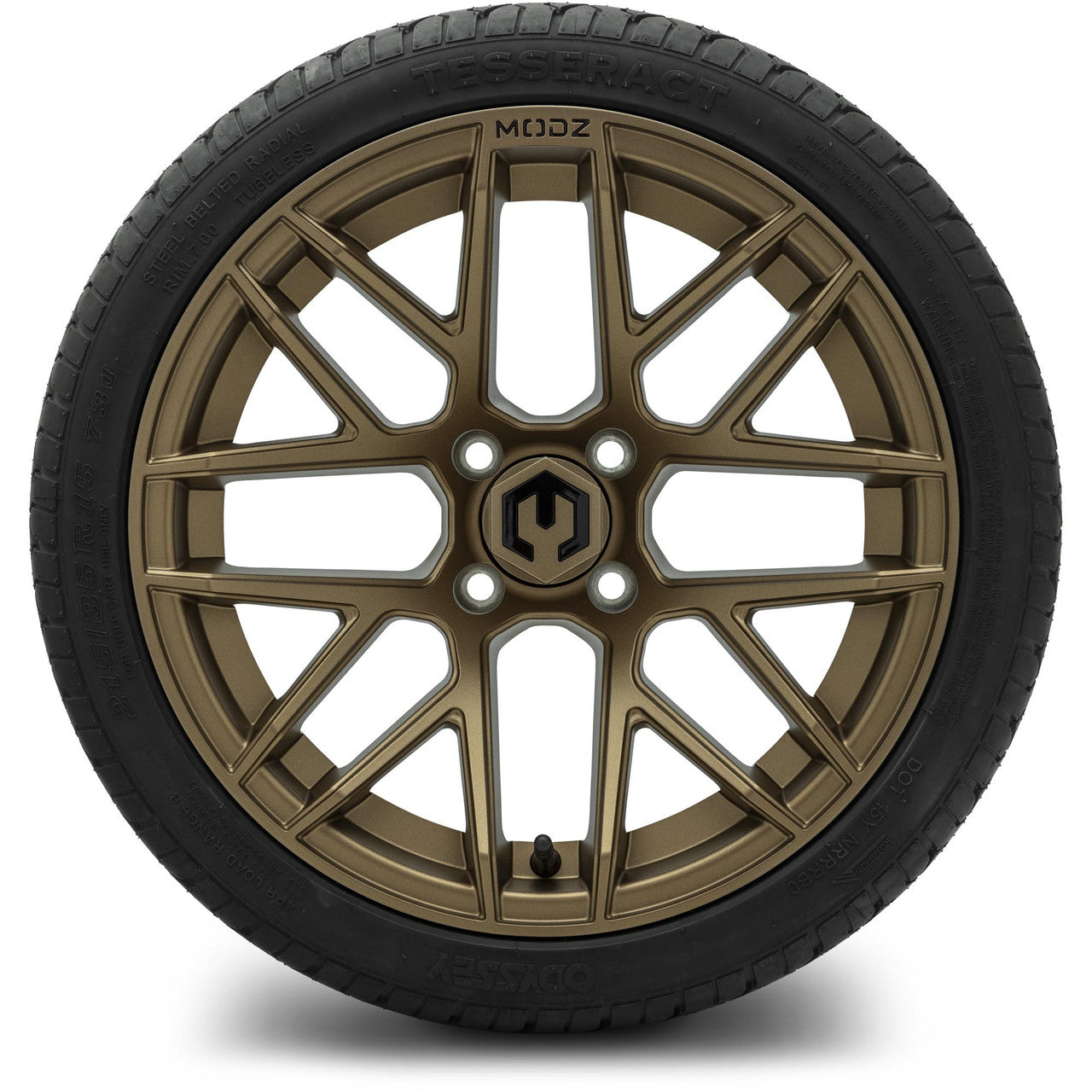 MODZ® 15" Matrix Matte Bronze Wheels & Street Tires Combo