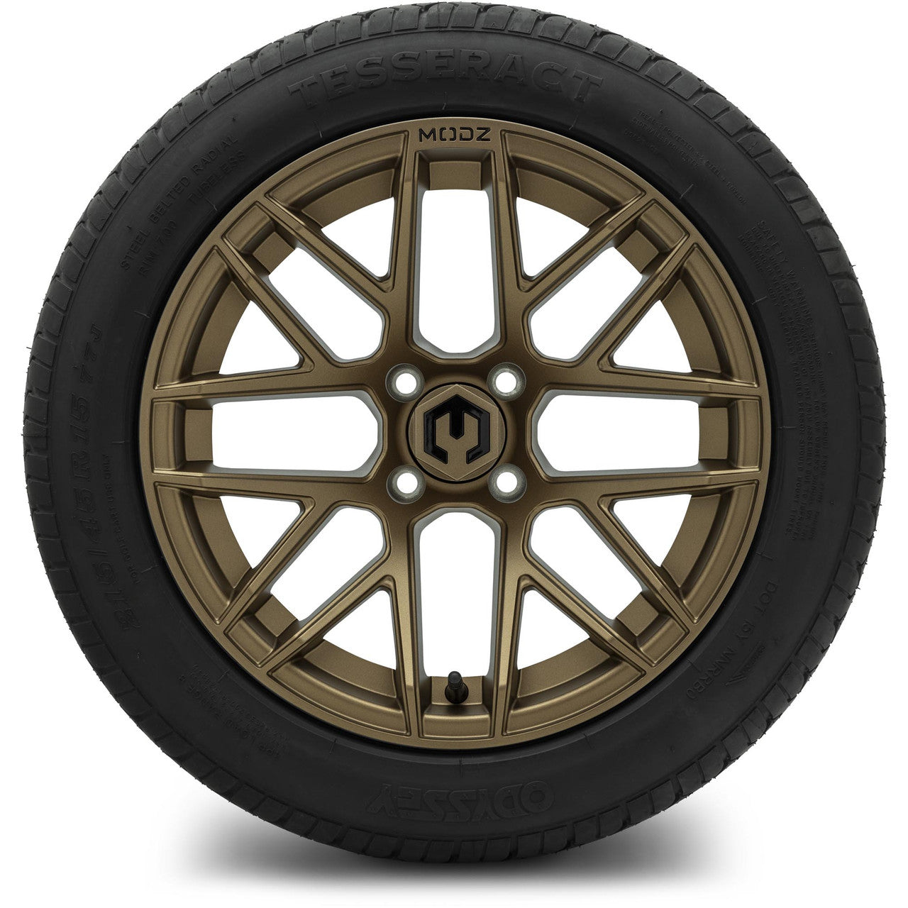 MODZ® 15" Matrix Matte Bronze Wheels & Street Tires Combo