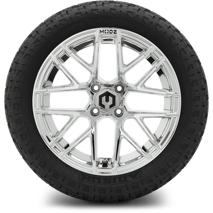 MODZ® 15" Matrix Chrome Wheels & Off-Road Tires Combo