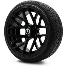 MODZ® 15" Matrix Glossy Black Wheels & Street Tires Combo