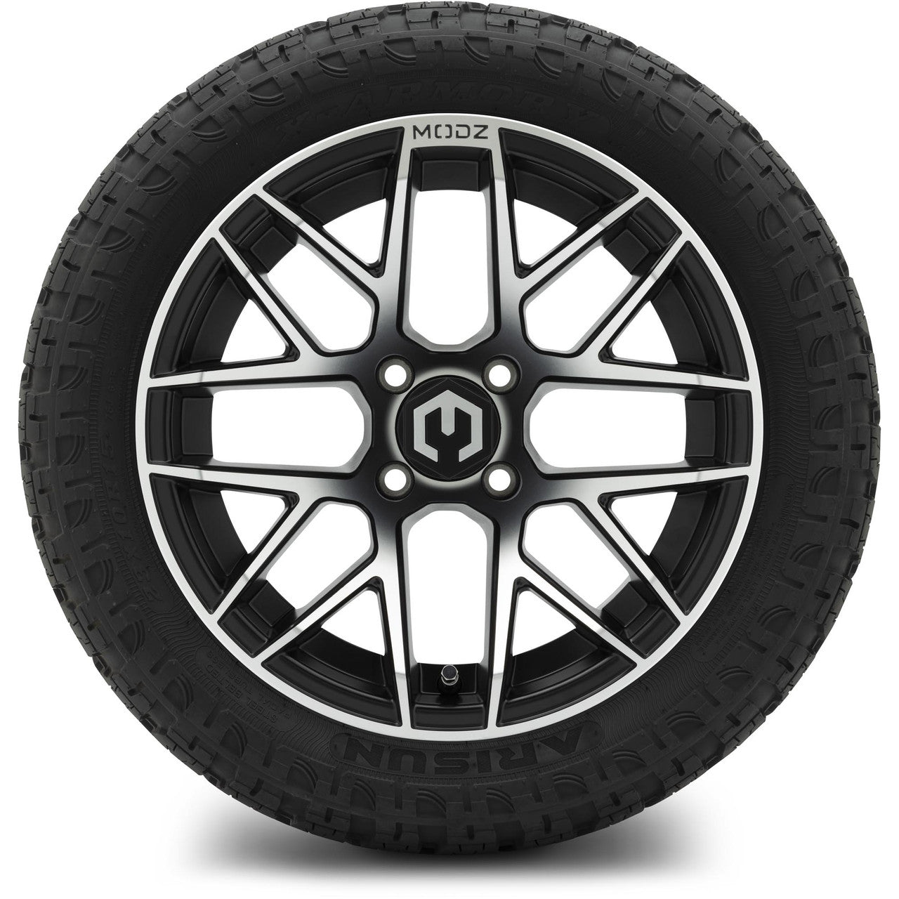 MODZ® 15" Matrix Machined Black Wheels & Off-Road Tires Combo