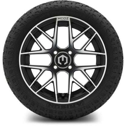 MODZ® 15" Matrix Machined Black Wheels & Off-Road Tires Combo
