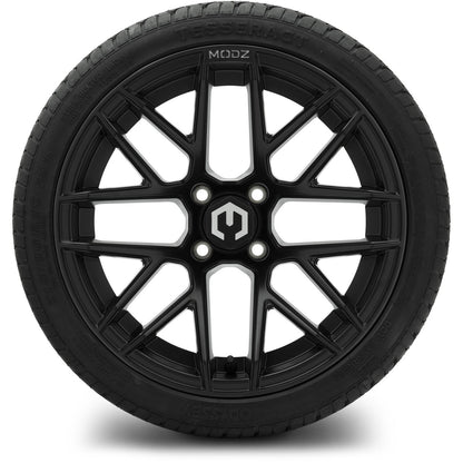 MODZ® 15" Matrix Matte Black Wheels & Street Tires Combo
