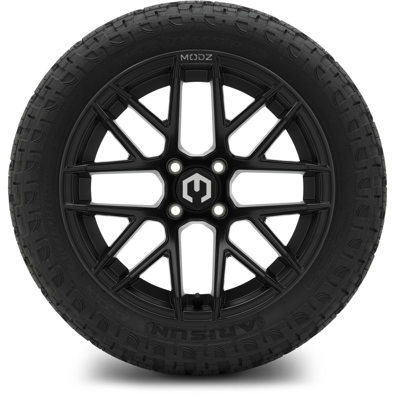 MODZ® 15" Matrix Matte Black Wheels & Off-Road Tires Combo