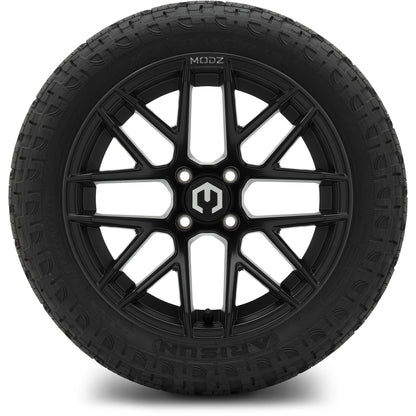 MODZ® 15" Matrix Matte Black Wheels & Off-Road Tires Combo