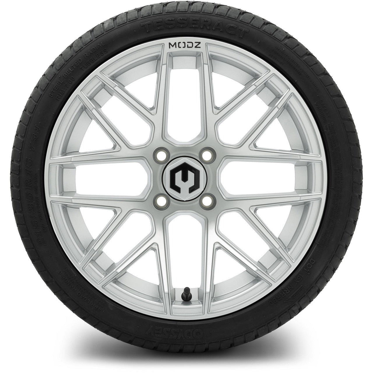 MODZ® 15" Matrix Silver Wheels & Street Tires Combo