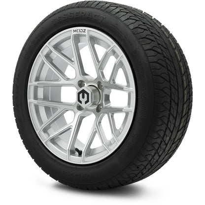 MODZ® 15" Matrix Silver Wheels & Street Tires Combo