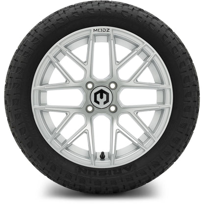 MODZ® 15" Matrix Silver Wheels & Off-Road Tires Combo