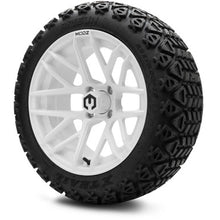 MODZ® 15" Matrix Glossy White Wheels & Off-Road Tires Combo