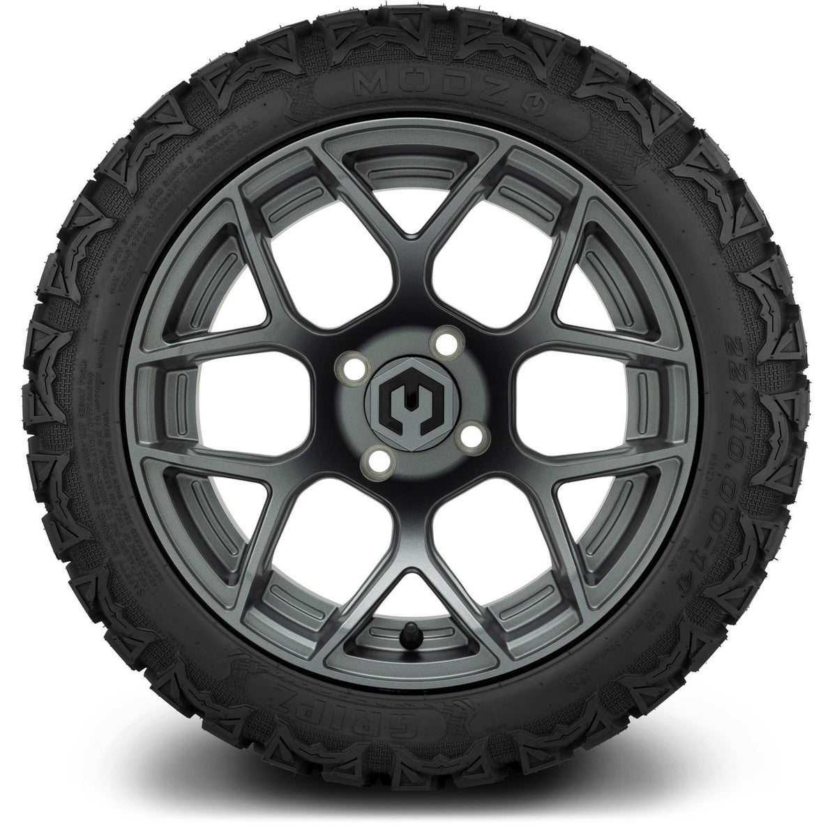 MODZ® 14" Renegade Gunmetal Wheels & Off-Road Tires Combo