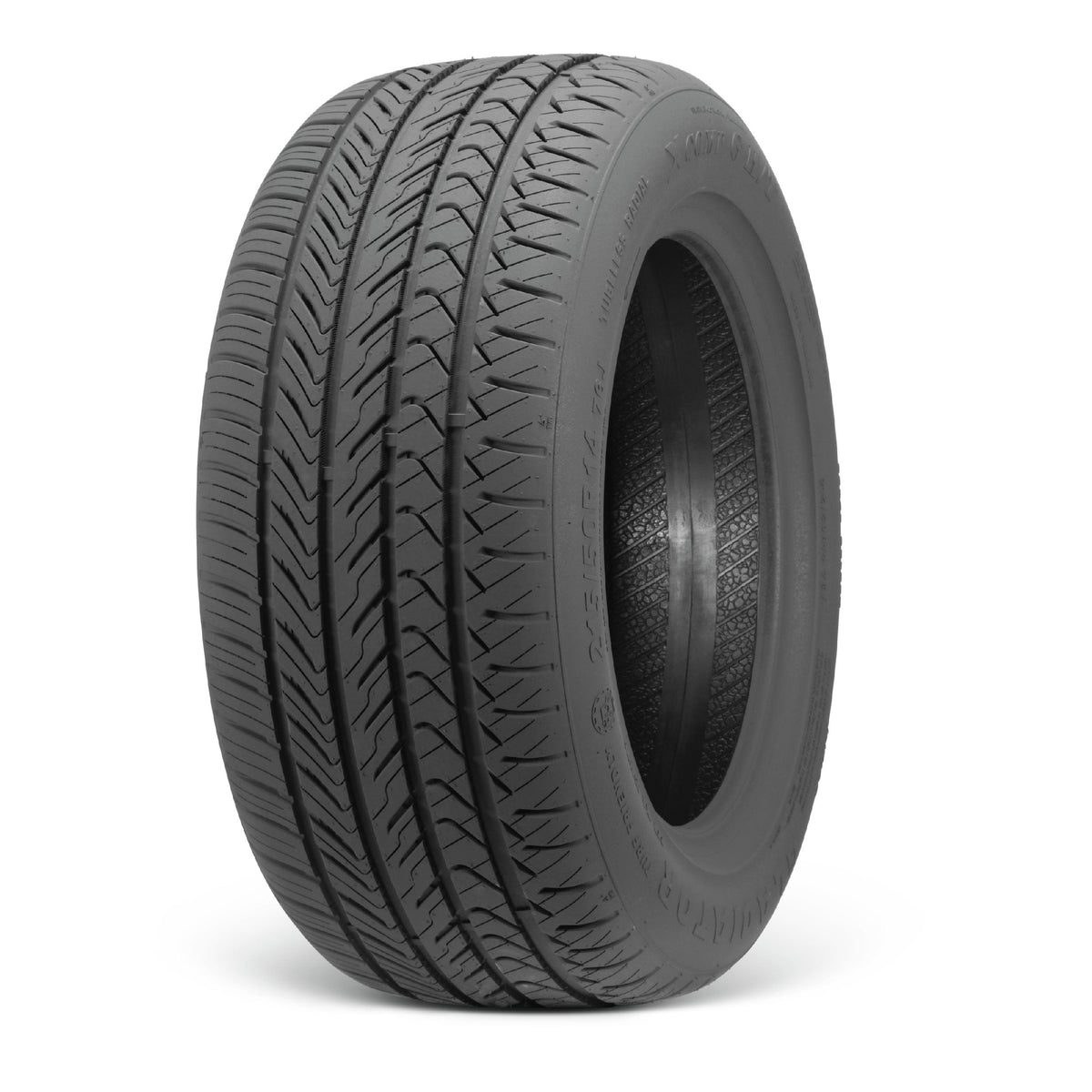 Empire Rodder RD4 14x7 Charcoal Machined Wheel with X Comp Golf H/T Tire