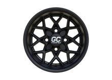 GC Modified HB77 12x7 Matte Black Golf Cart Wheel
