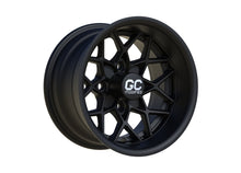 GC Modified HB77 12x7 Matte Black Golf Cart Wheel