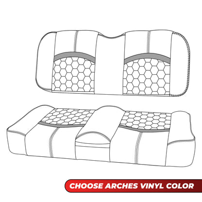 MODZ® FS1 TOP STITCH FRONT SEAT FOR CLUB CAR, EZGO, ICON/EV1 & YAMAHA - CUSTOM