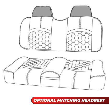 MODZ® FS1 TOP STITCH FRONT SEAT FOR CLUB CAR, EZGO, ICON/EV1 & YAMAHA - CUSTOM