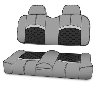 MODZ® FS1 TOP STITCH FRONT SEAT FOR CLUB CAR, EZGO, ICON/EV1 & YAMAHA - CUSTOM