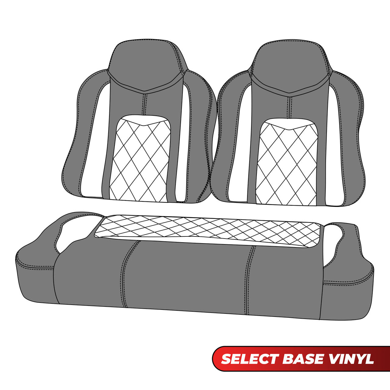 MODZ® FS3 FRONT SEAT FOR CLUB CAR & EZGO - CUSTOM