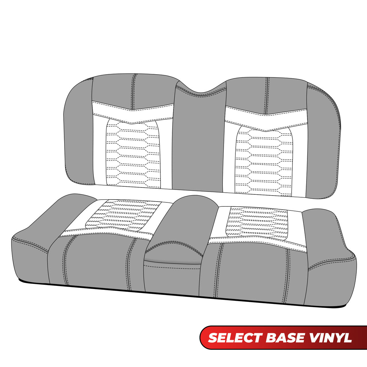 MODZ® FSX FRONT SEAT FOR CLUB CAR, EZGO, ICON/EV1 & YAMAHA - CUSTOM