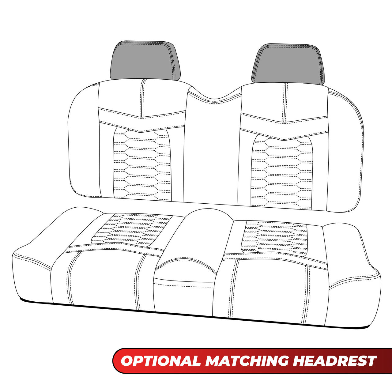 MODZ® FSX FRONT SEAT FOR CLUB CAR, EZGO, ICON/EV1 & YAMAHA - CUSTOM