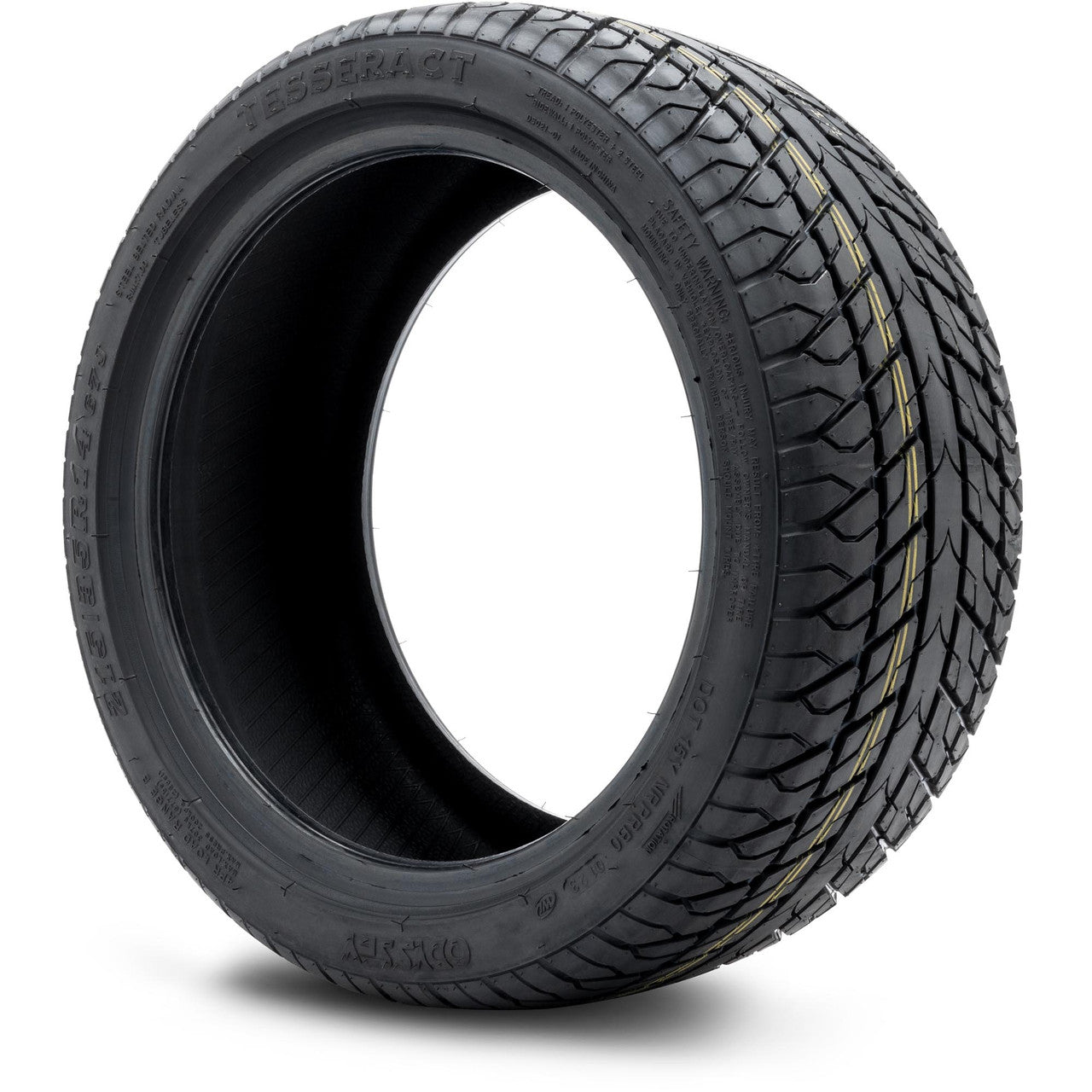Odyssey Tesseract Steel-Belted Street Golf Cart Tire 215/35-14