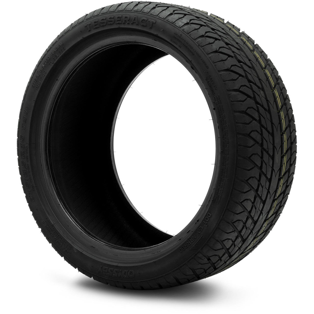 Odyssey Tesseract Steel-Belted Street Golf Cart Tire 215/35-15