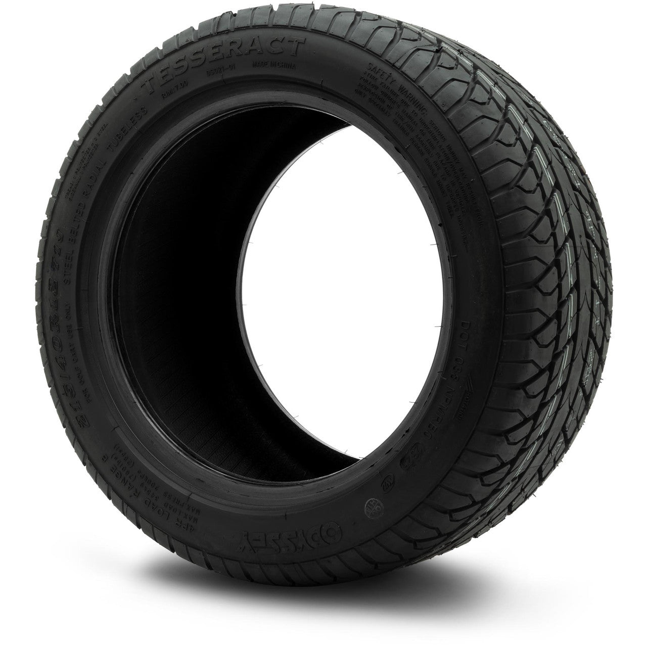 Odyssey Tesseract Steel-Belted Street Golf Cart Tire 215/40-12