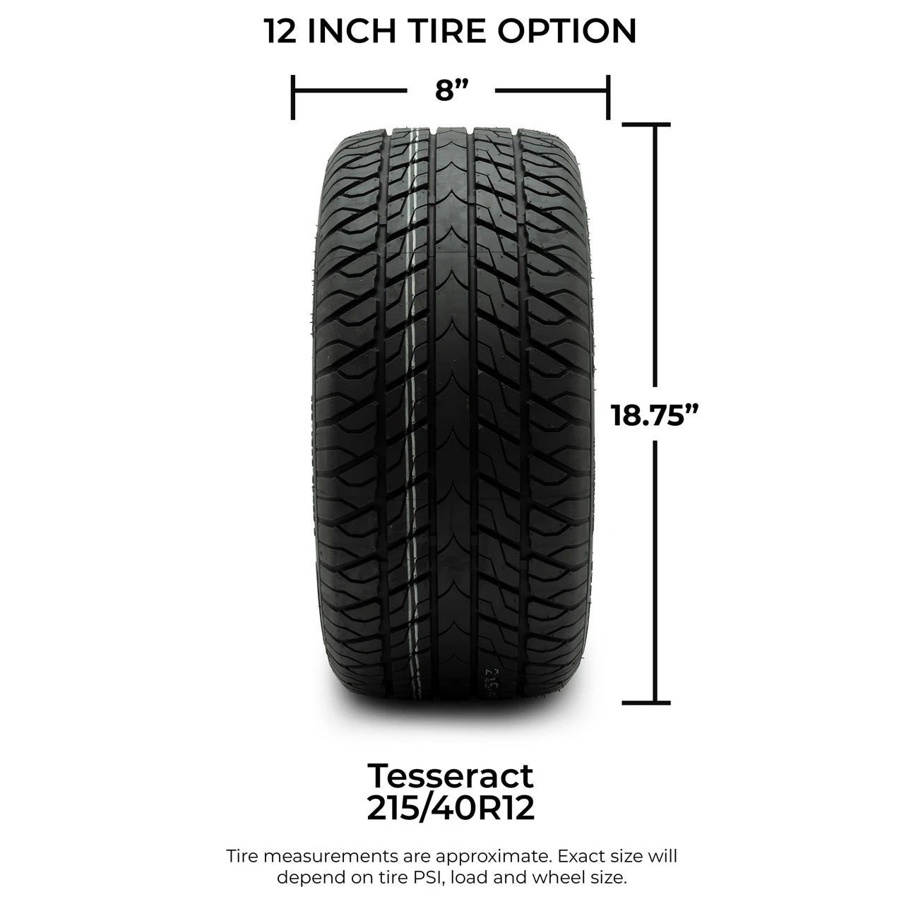 MODZ® 12" Galaxy Glossy Black Wheels & Street Tires Combo