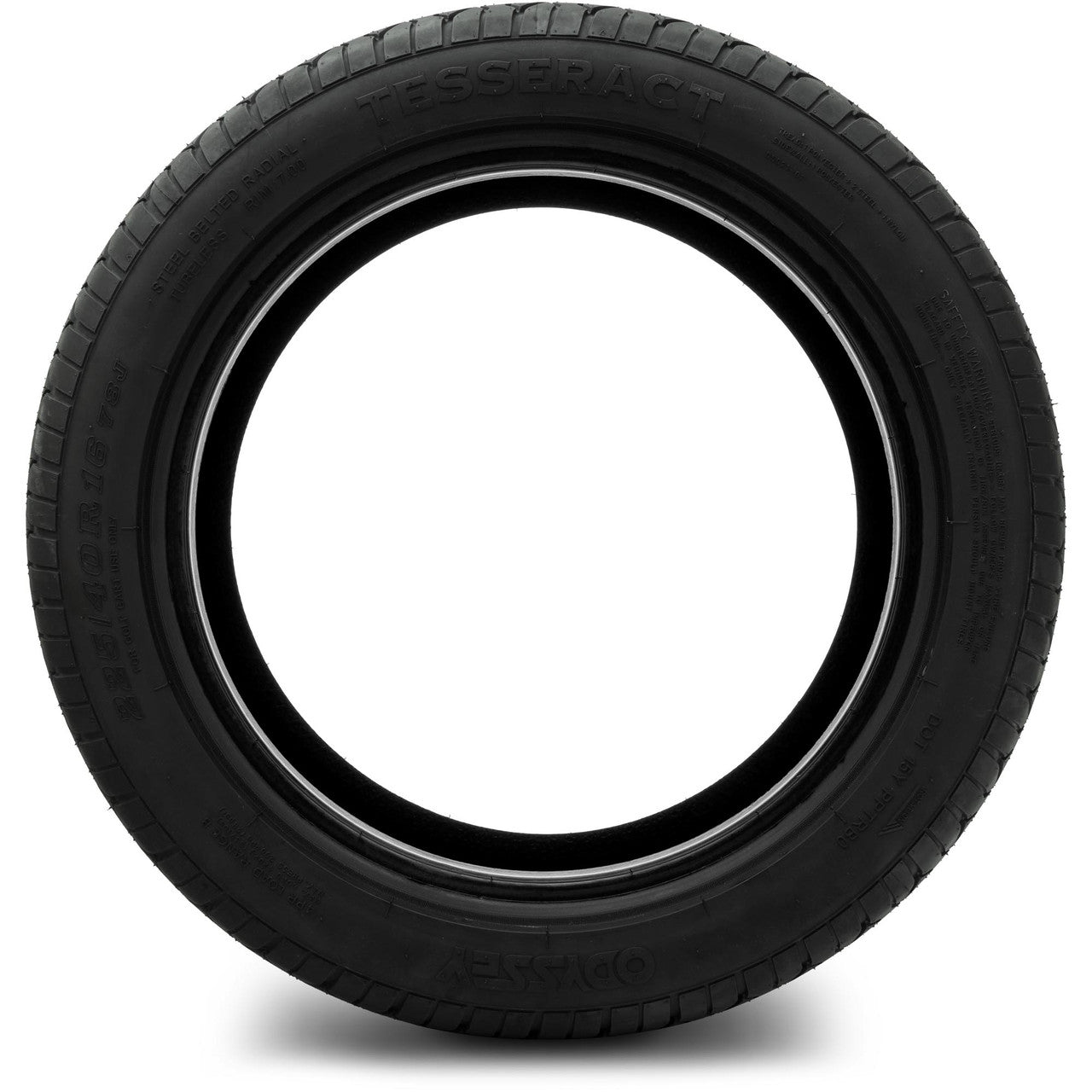 Odyssey Tesseract Steel-Belted Street Golf Cart Tire 225/40-16