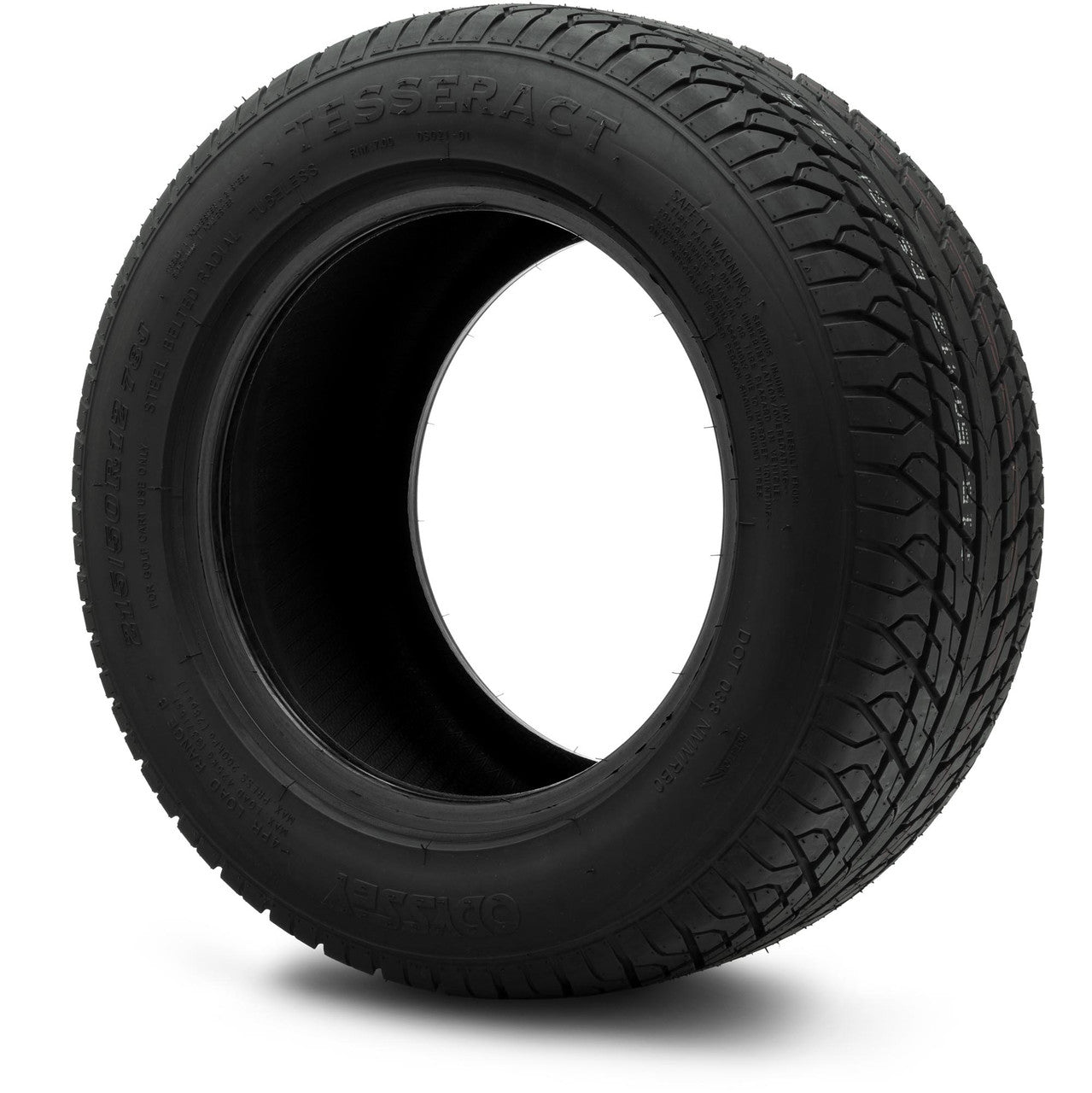 Odyssey Tesseract Steel-Belted Street Golf Cart Tire 215/50-12