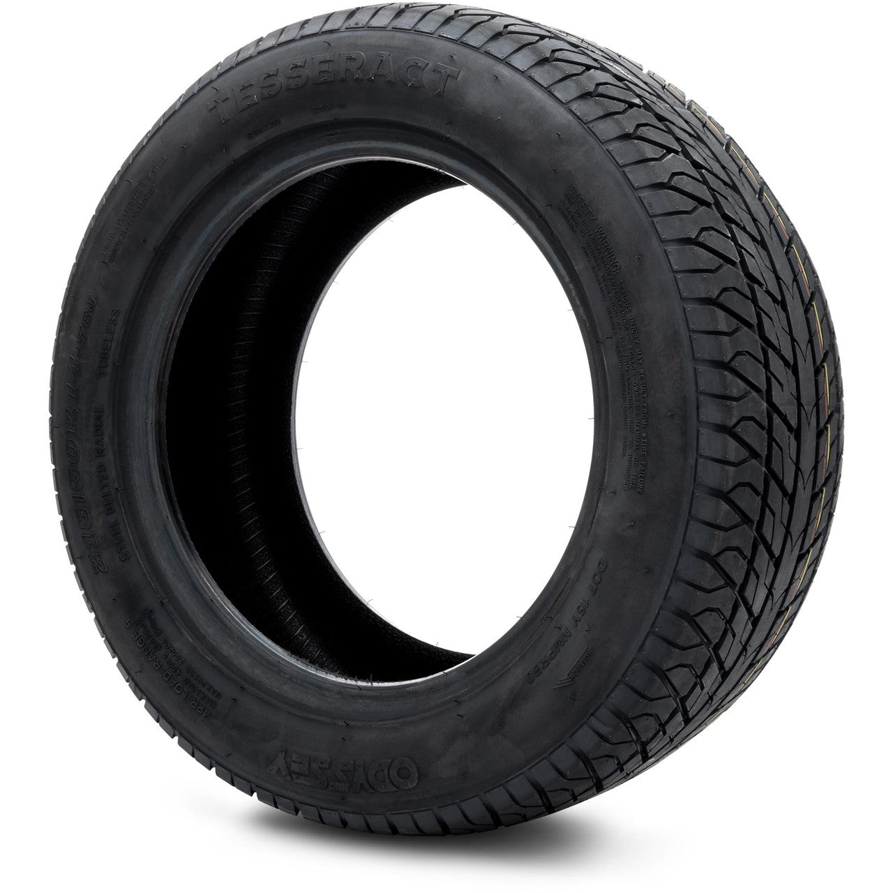 Odyssey Tesseract Steel-Belted Street Golf Cart Tire 215/50-14