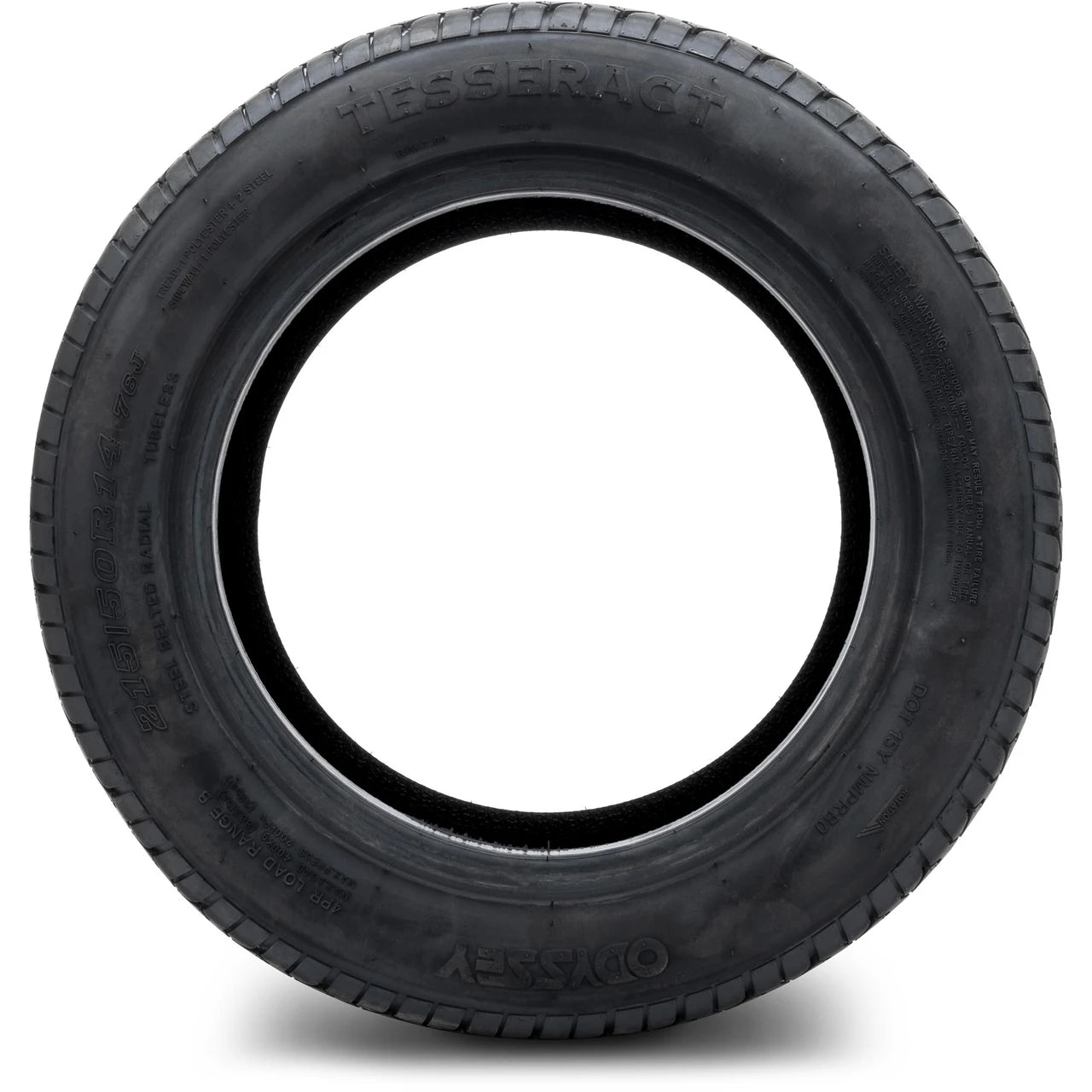 Odyssey Tesseract Steel-Belted Street Golf Cart Tire 215/50-14