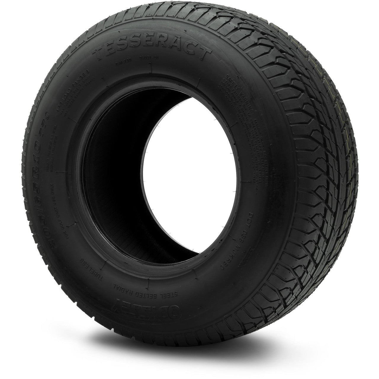 Odyssey Tesseract Steel-Belted Street Golf Cart Tire 205/65-10