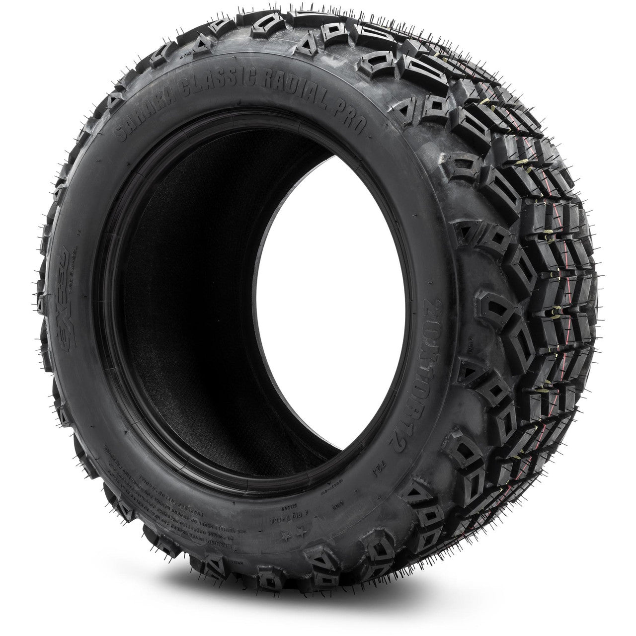 Sahara Classic All Terrain Radial Golf Cart Tire - 20x10-12 (4-Ply)