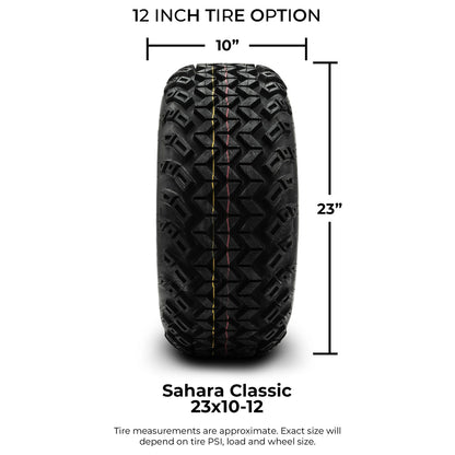 MODZ® 12" Drift Glossy Black Wheels & Off-Road Tires Combo