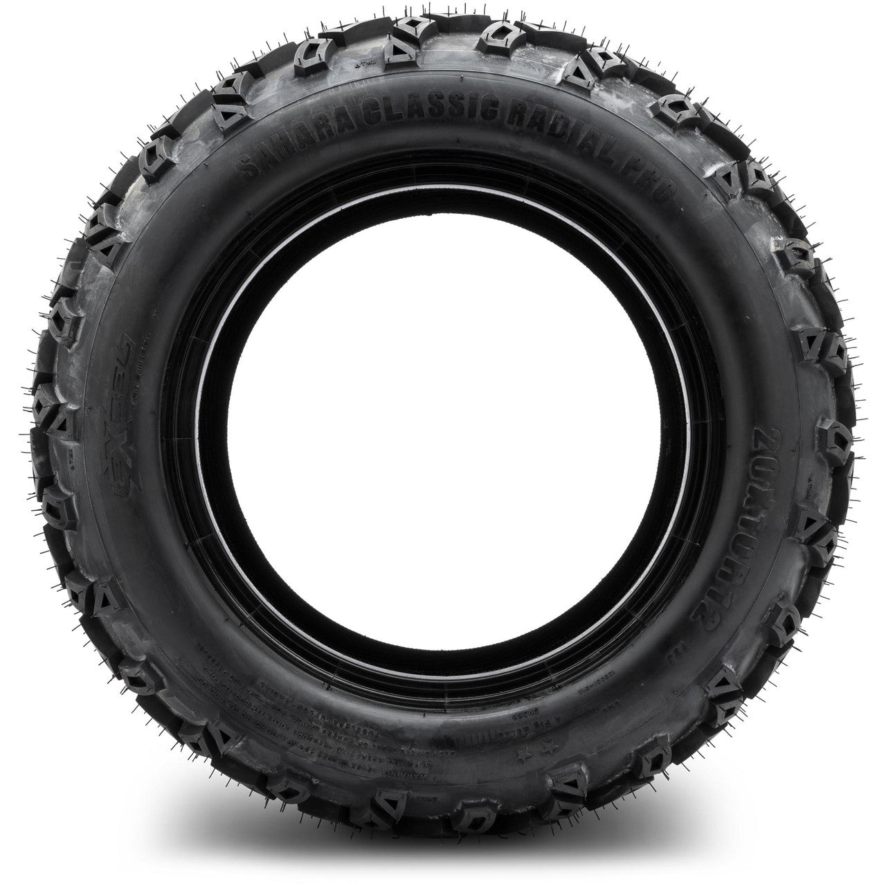 Sahara Classic All Terrain Radial Golf Cart Tire - 20x10-12 (4-Ply)