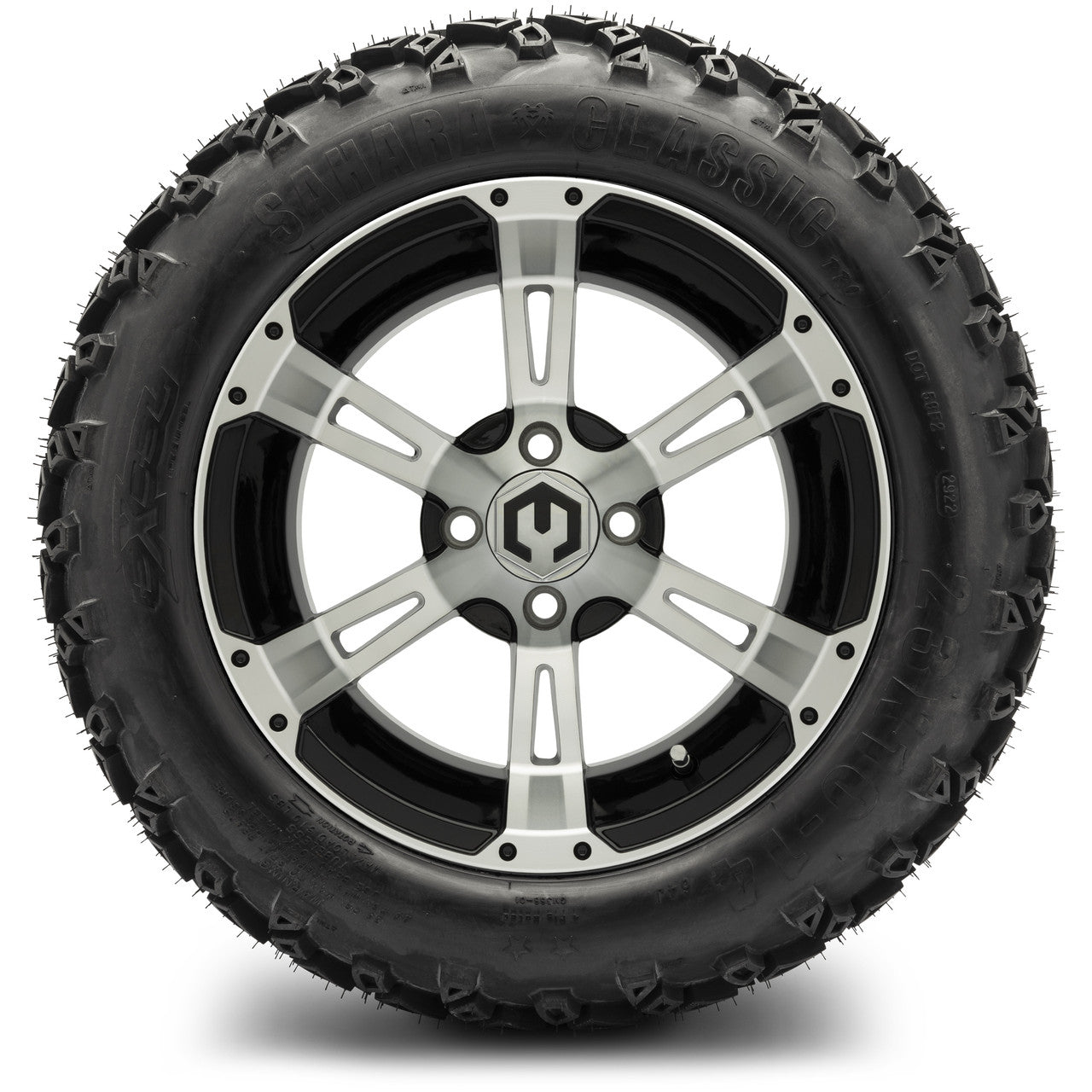 MODZ® 14" Ambush Machined Black Wheels & Off-Road Tires Combo
