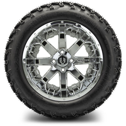MODZ® 14" Assault Chrome Wheels & Off-Road Tires Combo