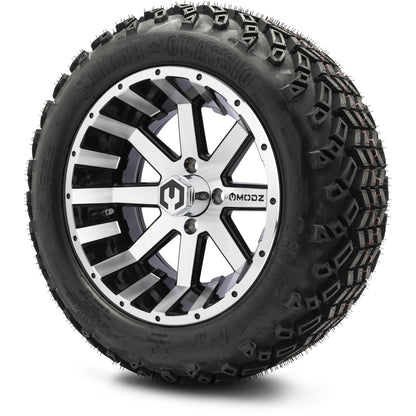 MODZ® 14" Assault Machined Black Wheels & Off-Road Tires Combo