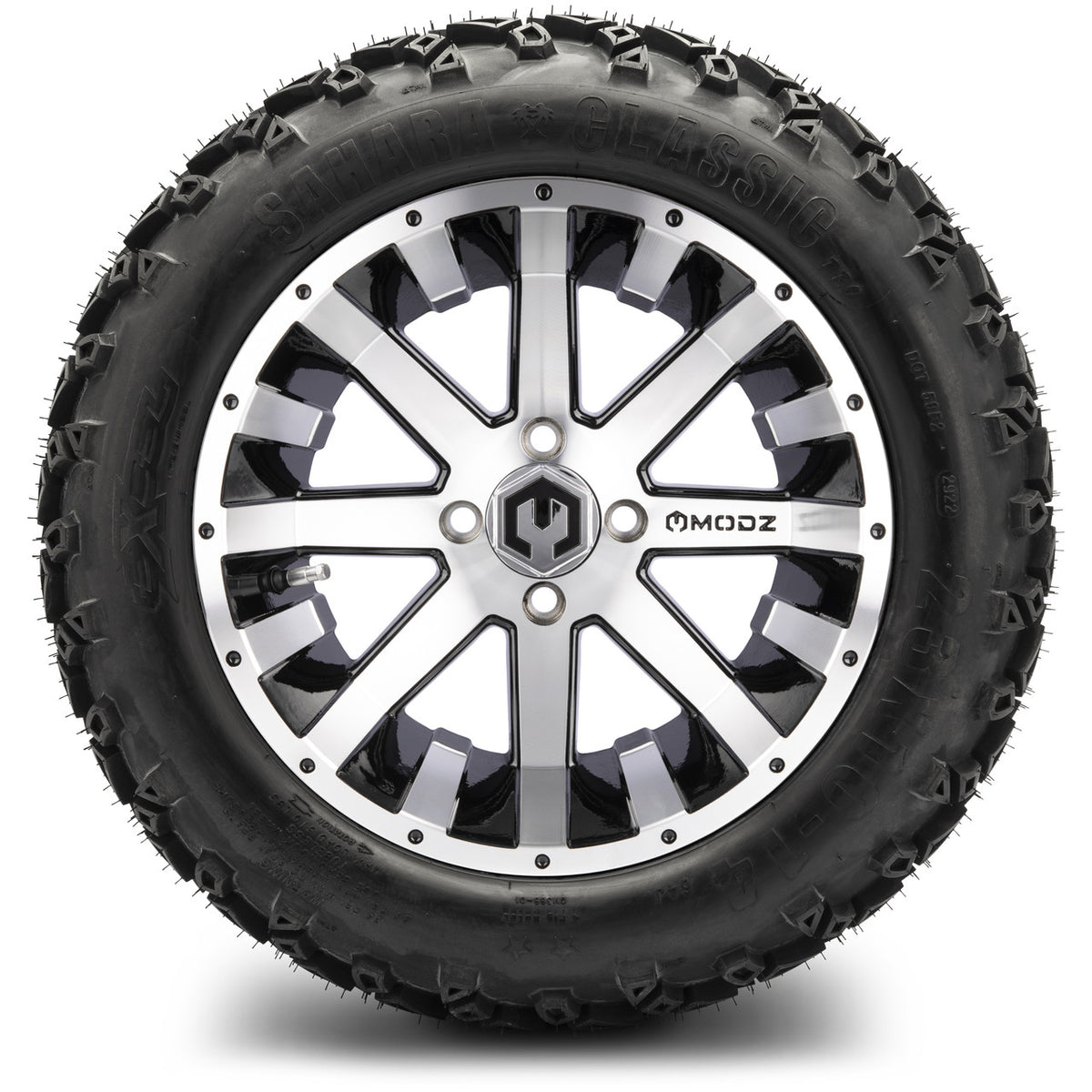 MODZ® 14" Assault Machined Black Wheels & Off-Road Tires Combo