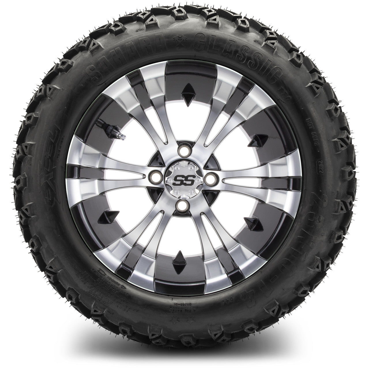 MODZ® 14" Vampire Machined Black Wheels & Off-Road Tires Combo