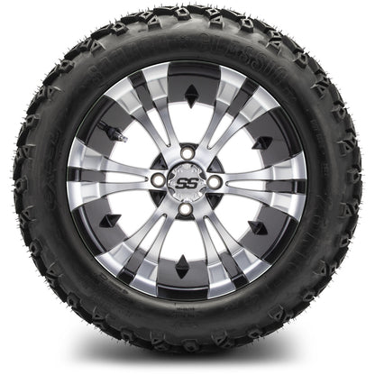 MODZ® 14" Vampire Machined Black Wheels & Off-Road Tires Combo