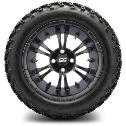 MODZ® 14" Vampire Matte Black Wheels & Off-Road Tires Combo