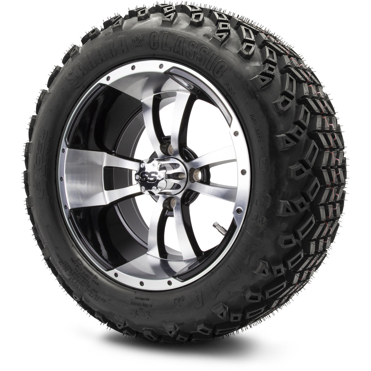 MODZ® 14" Storm Trooper Machined Black Wheels & Off-Road Tires Combo