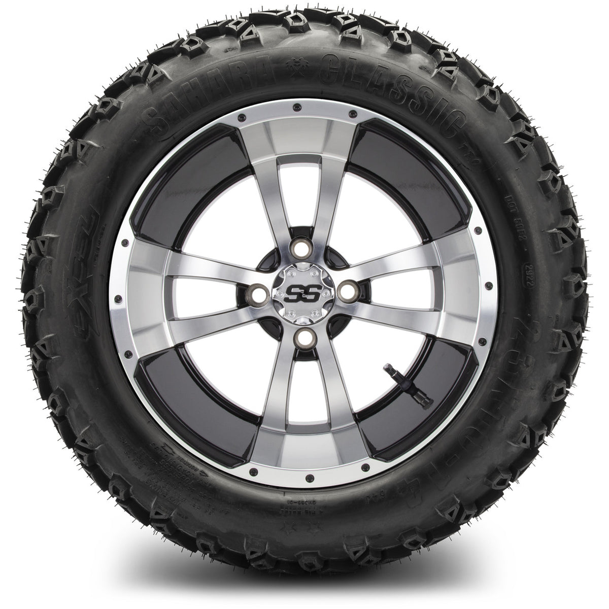 MODZ® 14" Storm Trooper Machined Black Wheels & Off-Road Tires Combo