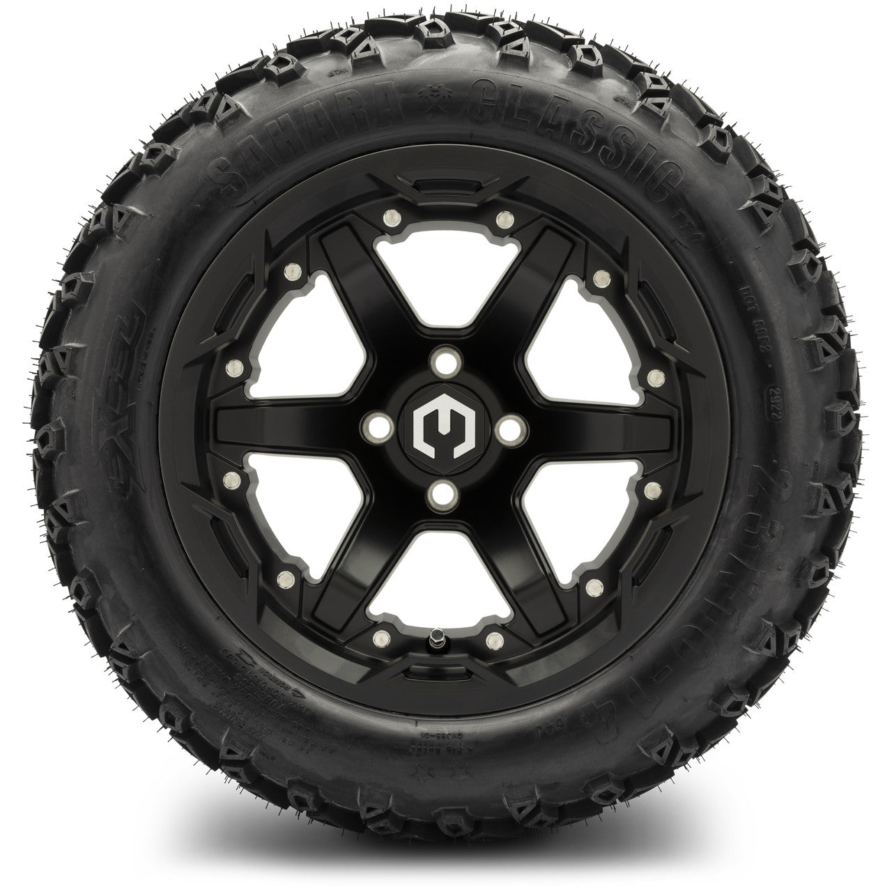MODZ® 14" Gladiator Matte Black Wheels and Off-Road Tires Combo
