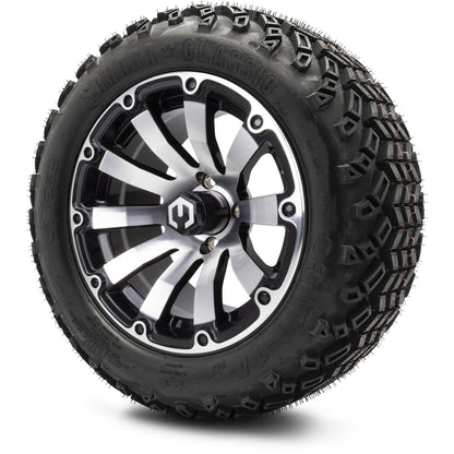 MODZ® 14" Bomber Machined Black Wheels & Off-Road Tires Combo