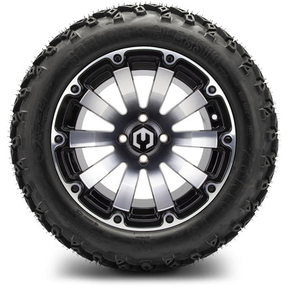 MODZ® 14" Bomber Machined Black Wheels & Off-Road Tires Combo