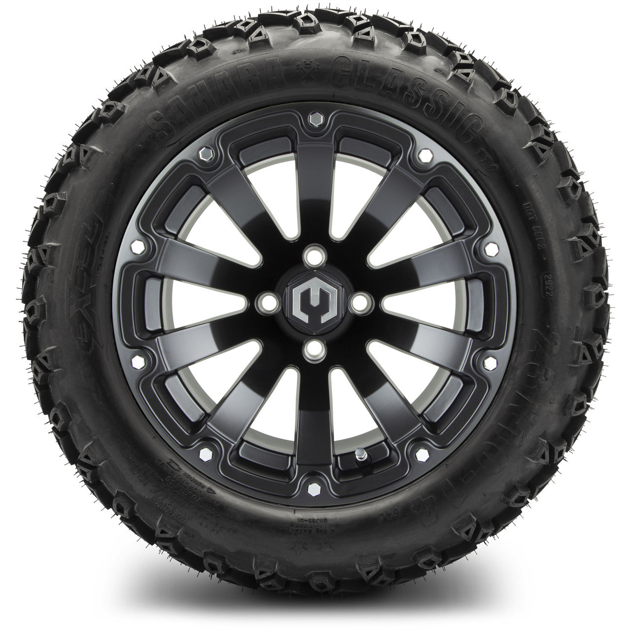 MODZ® 14" Bomber Matte Black Wheels & Off-Road Tires Combo