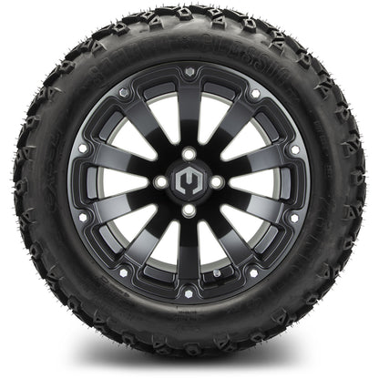 MODZ® 14" Bomber Matte Black Wheels & Off-Road Tires Combo